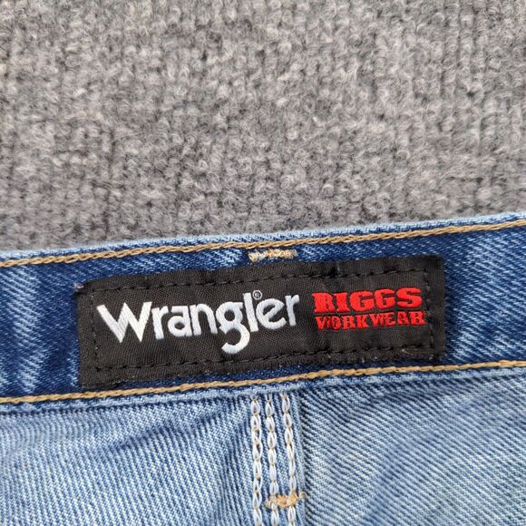 Wrangler Men's Riggs Workwear Carpenter Jeans Blue Size 38x32 Hammer Loop Cotton - Picture 12 of 15